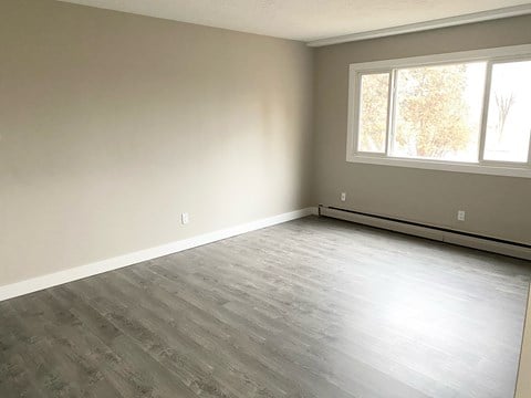 Floor plan for 1 bed, 1 bath, 640 sqft